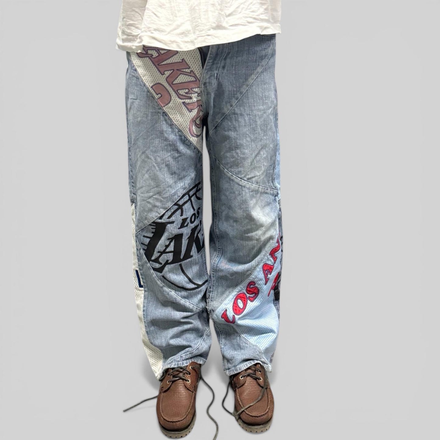 Vintage LA Lakers baggy hip hop Jeans (W30)