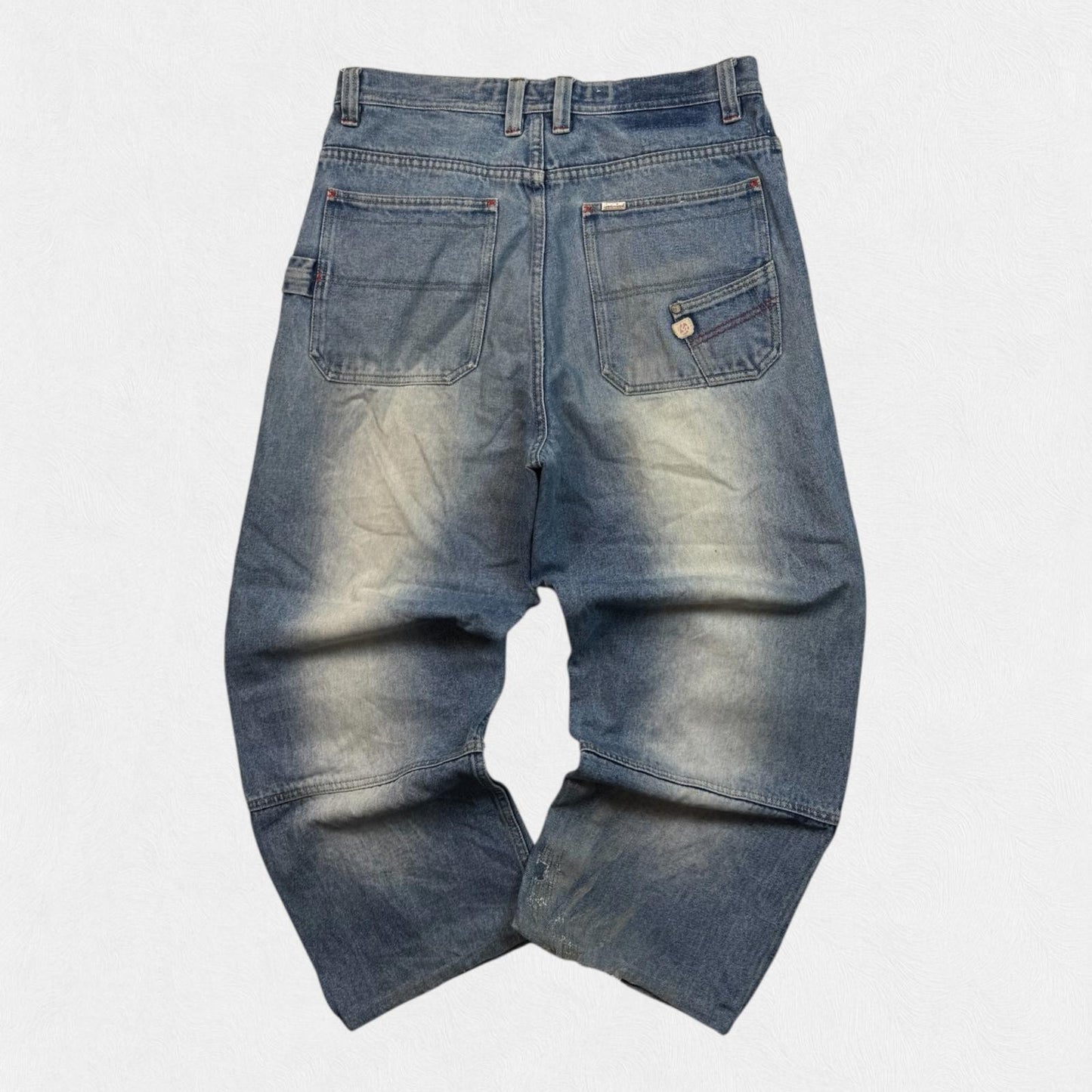 Vintage Brooklyn express baggy hip hop jeans (W34)