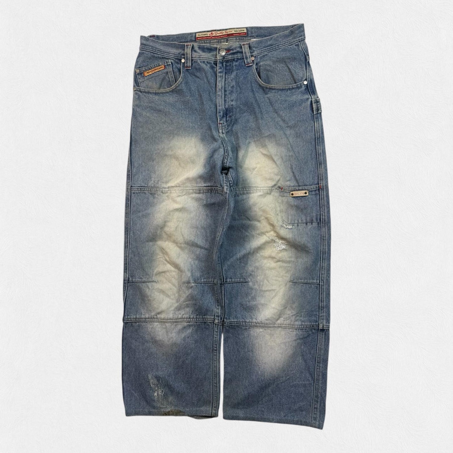 Vintage Brooklyn express baggy hip hop jeans (W34)