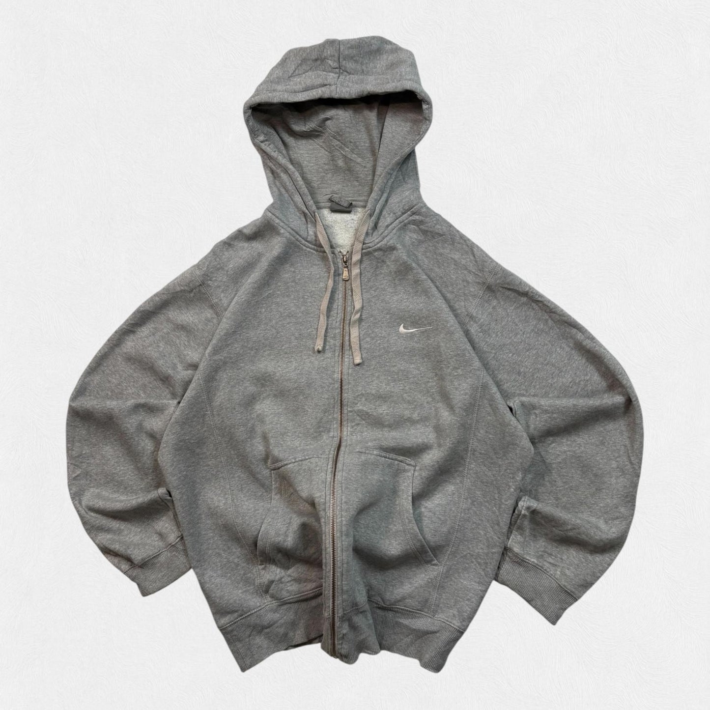 Vintage Nike mini swoosh zip up hoodie (L)