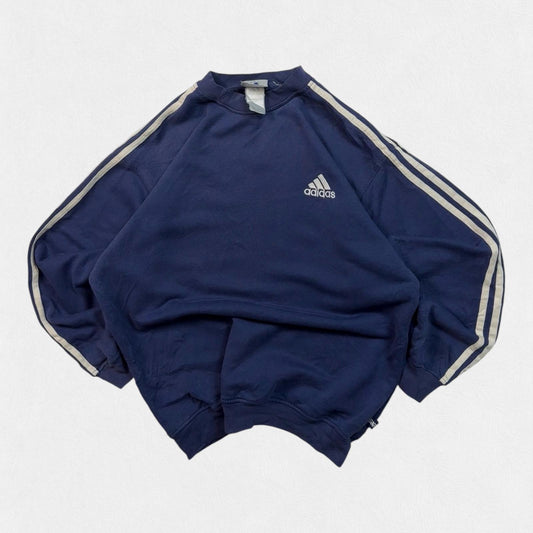 Vintage 90s Adidas side stripe sweatshirt (L)