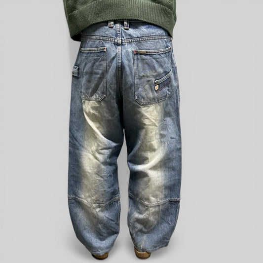 Vintage Brooklyn express baggy hip hop jeans (W34)