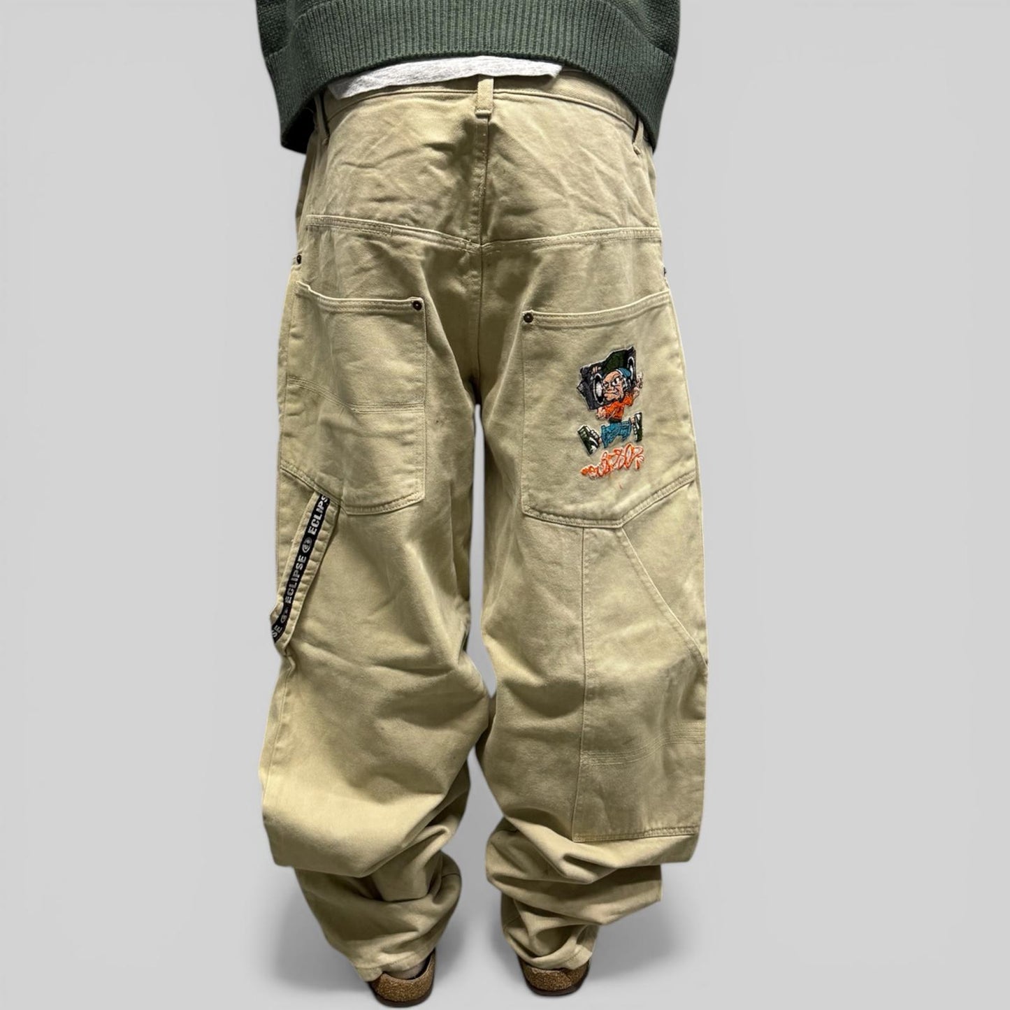 Vintage Y2K hip hop baggy carpenter pants (W36)