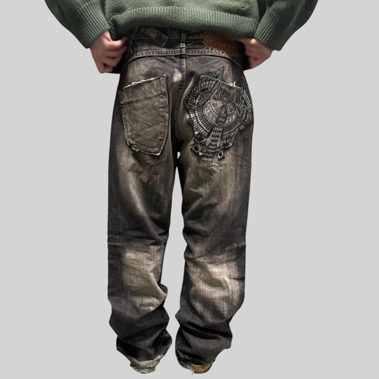 Vintage Akademiks baggy hip hop jeans (W36)
