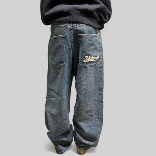 Vintage Dickies spell out baggy jeans (W34)