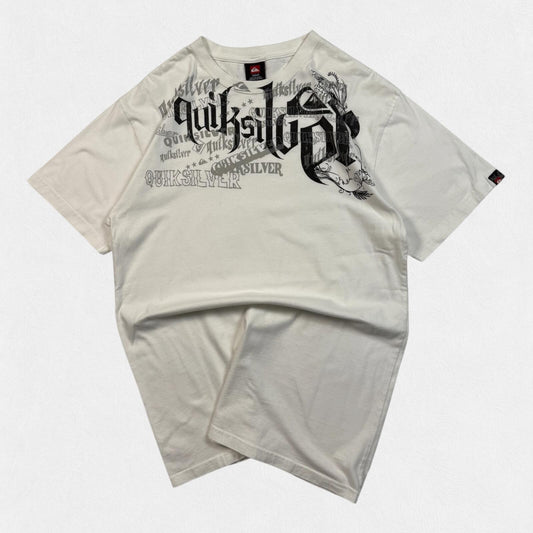 Vintage Y2K Quiksilver graphic surfwear tee (M)