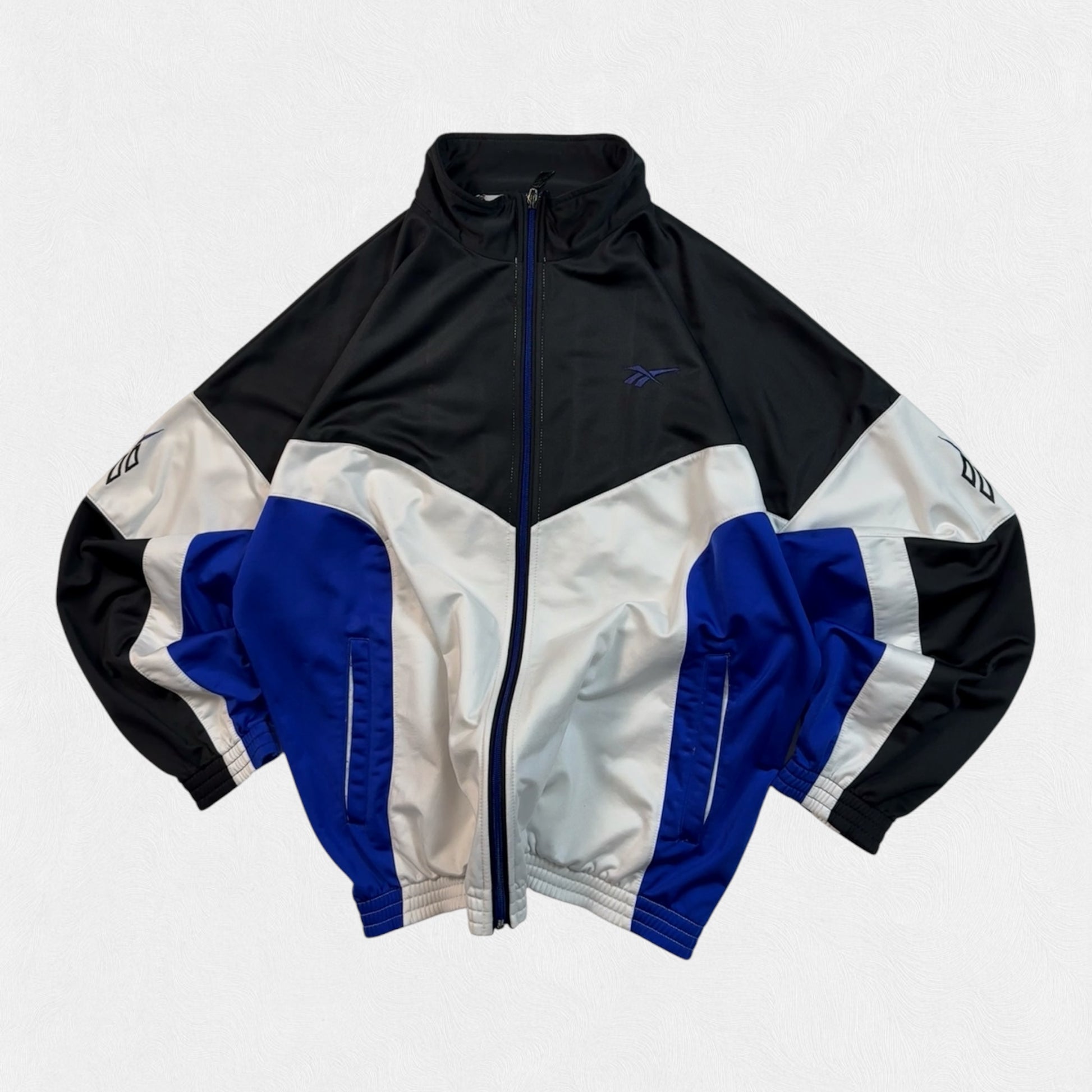 Vintage 90s Reebok colour block track jacket (L)