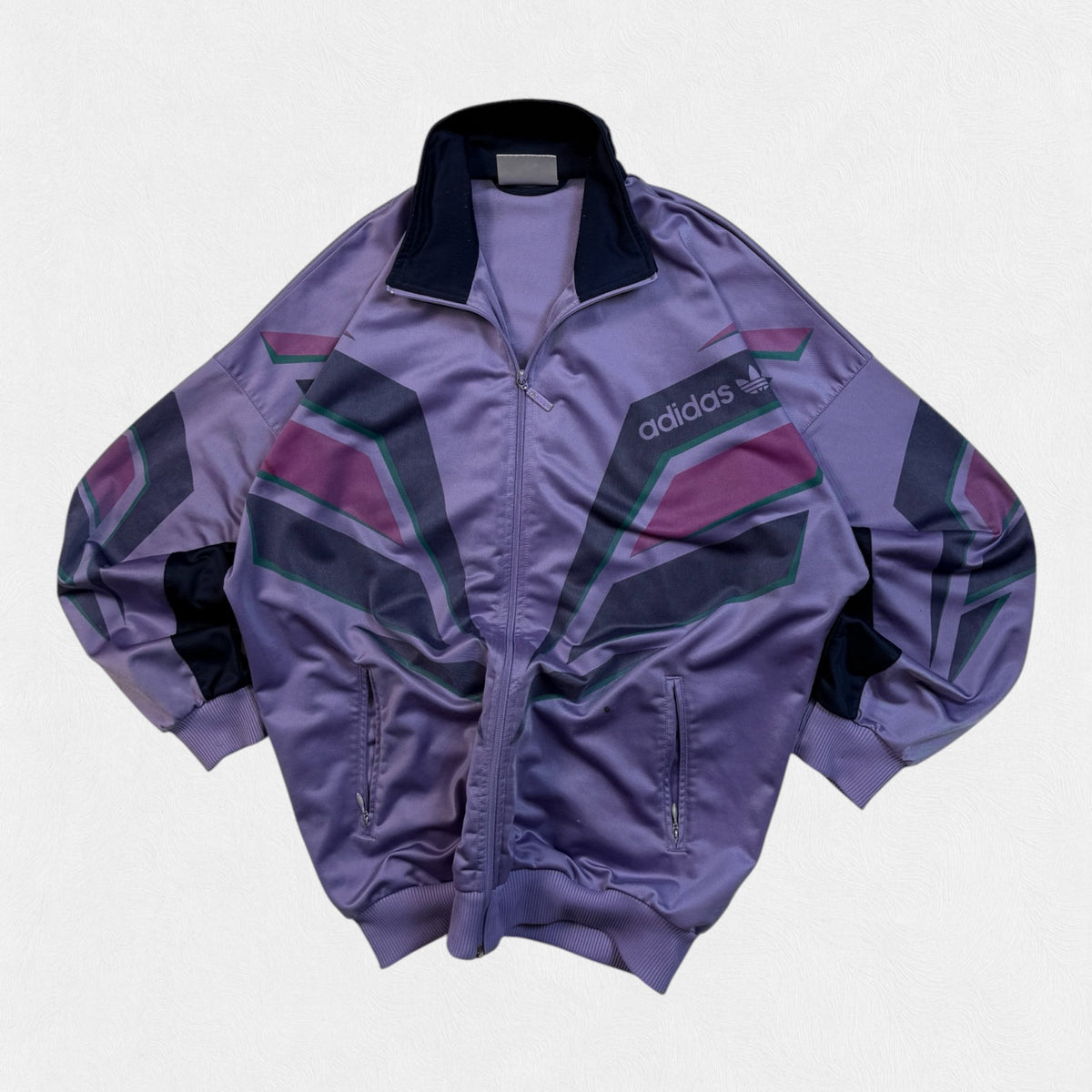 Vintage 90s Adidas originals abstract track jacket (M)