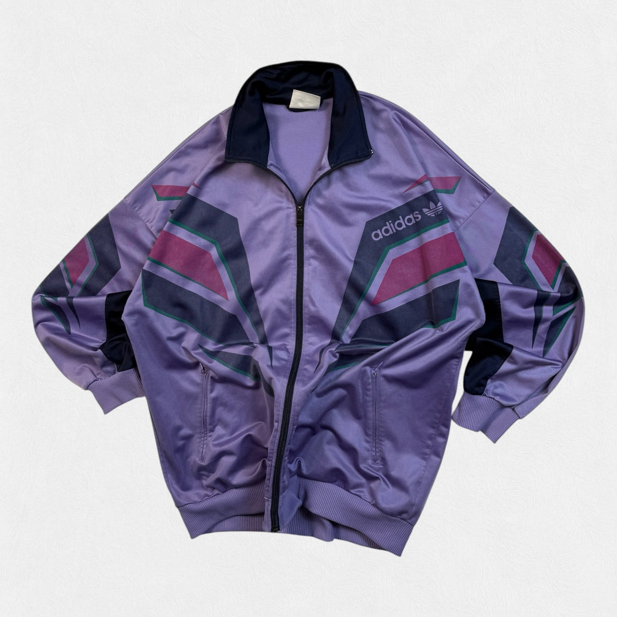 Vintage 90s Adidas originals abstract track jacket (L)
