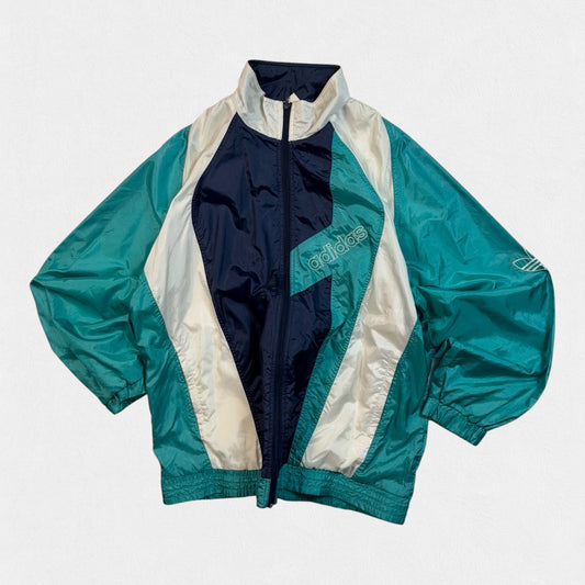 Vintage 90s Adidas originals colour block shell track jacket (XL)