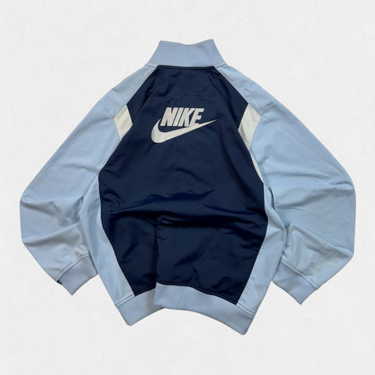 Vintage Nike spell out colour block track jacket (L)