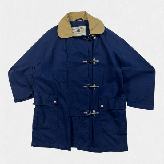 Vintage Bostonian Fireman clasp chore style collared jacket (XL)