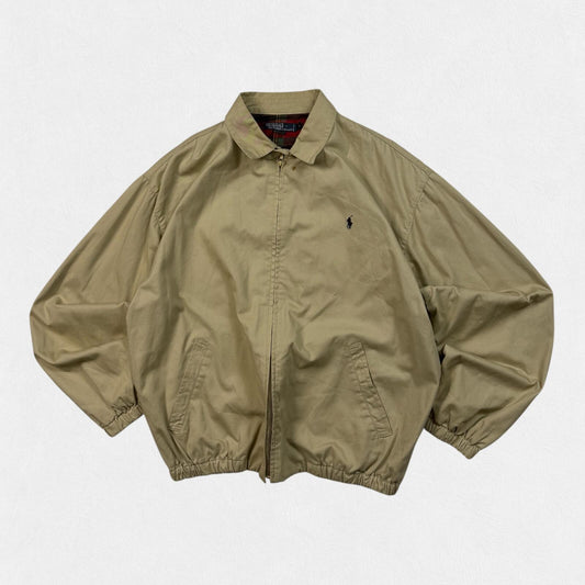 Vintage Polo Ralph Lauren collared small logo harrington jacket (L)