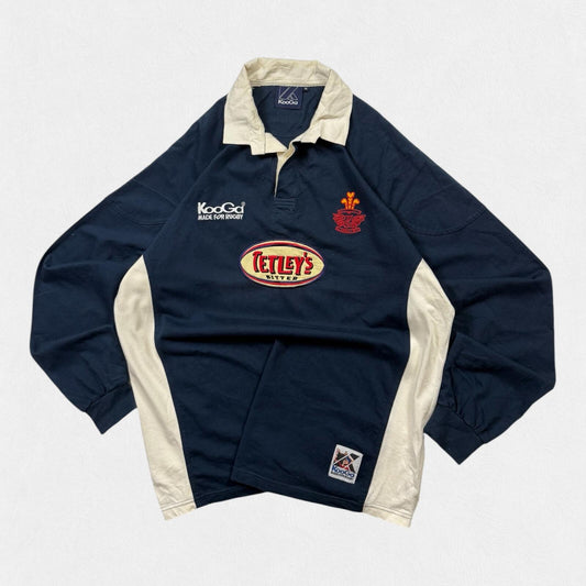Vintage Llanelli scarlets 2000-02 Kooga away rugby shirt (XL)