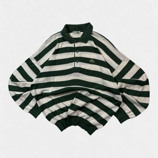 Vintage 90s Lacoste chemise collared knit sweater (XL)