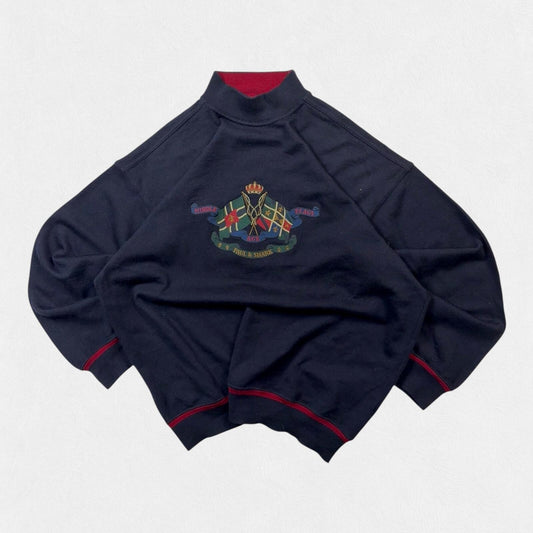 Vintage 90s Paul & Shark yachting wool knit sweater (XL)