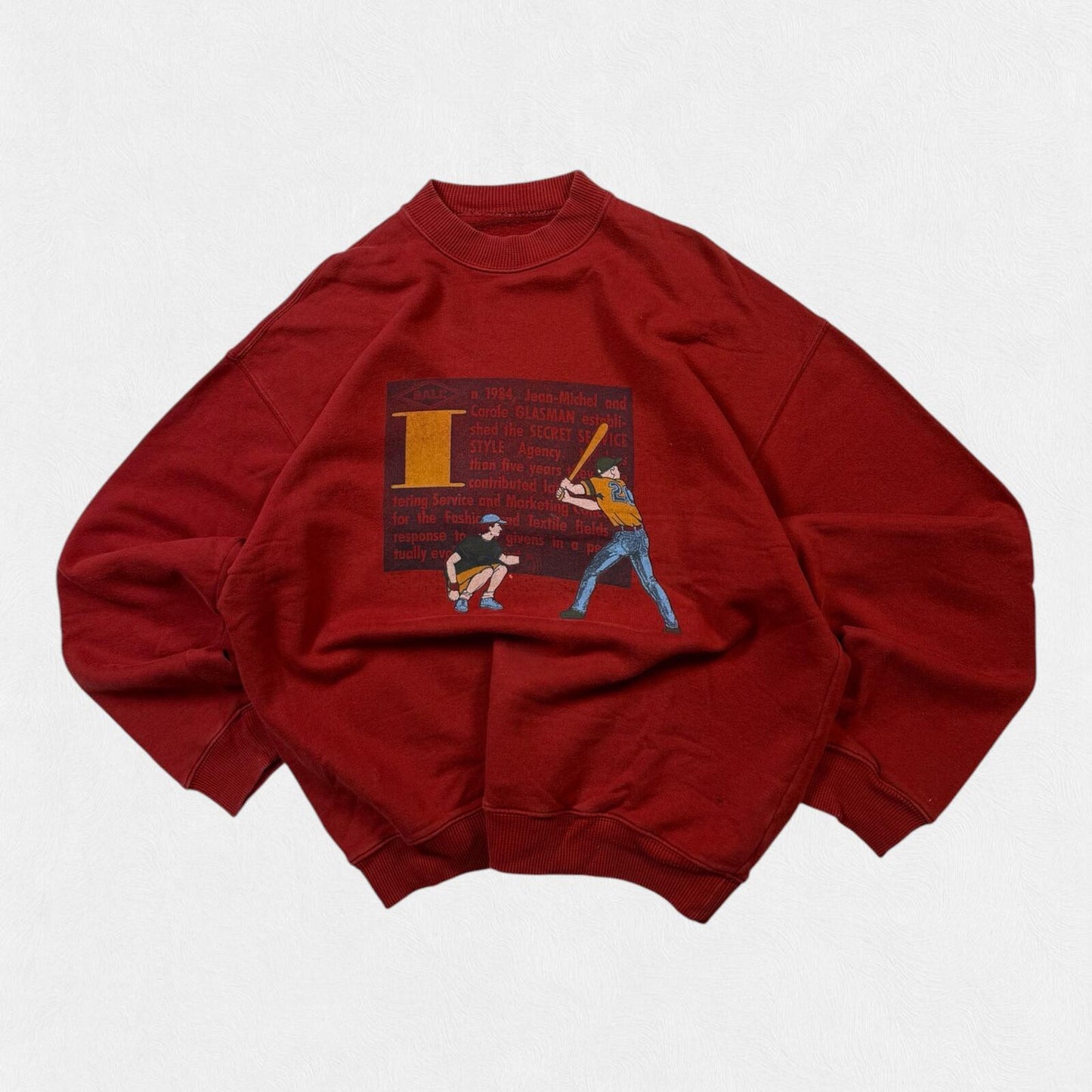 Vintage 90s Baseball graphic sweatshirt (L)