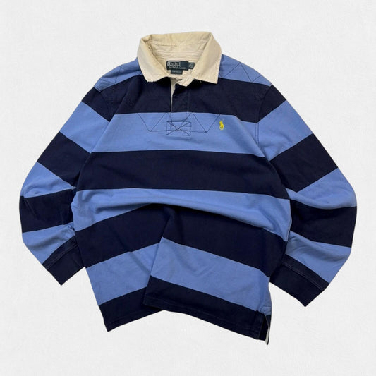 Vintage Polo Ralph Lauren striped rugby polo (XL)