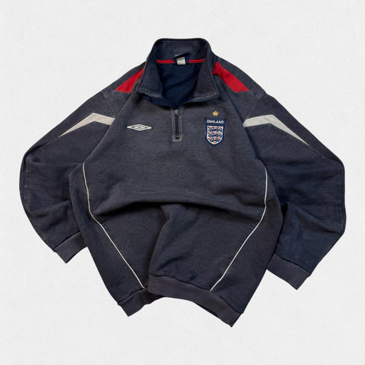 Vintage England 2005 Umbro quarter zip sweatshirt (L)