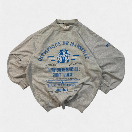 Vintage 90s Olympique Marseille Adidas football sweatshirt (S)