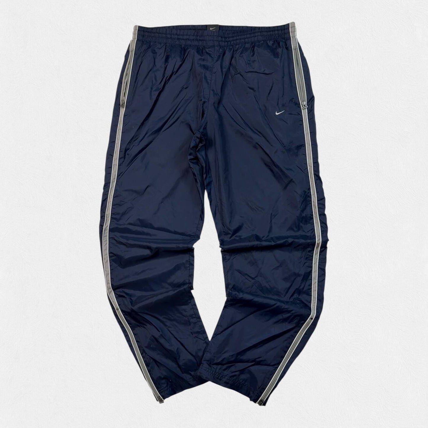 Vintage Nike side stripe baggy track pants (M)