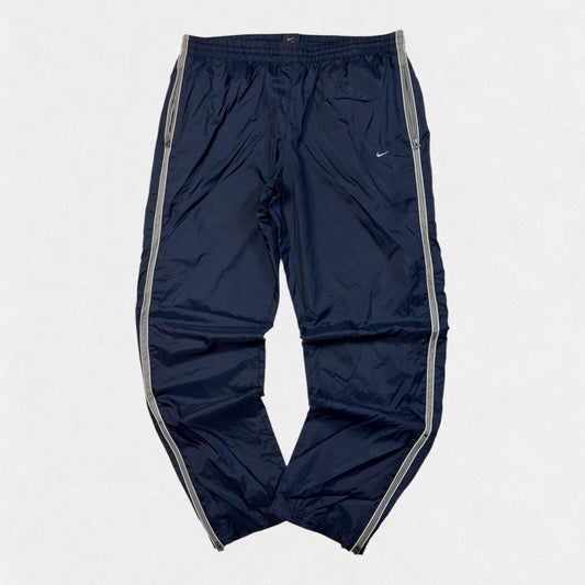 Vintage Nike side stripe baggy track pants (M)