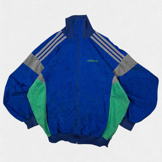 Vintage 80s Adidas Originals velour track top (S)