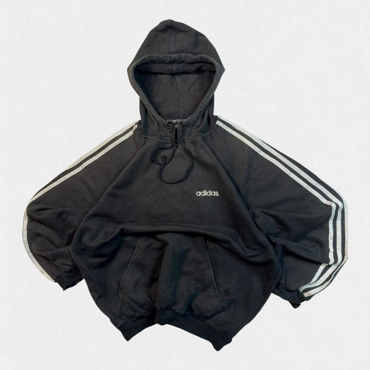 Vintage 90s adidas originals side stripe hoodie (M)
