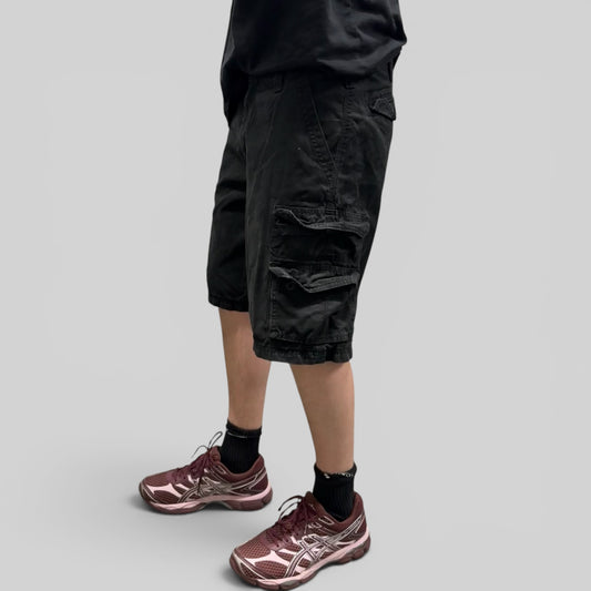 Vintage Lee dungarees baggy cargo shorts (W34)