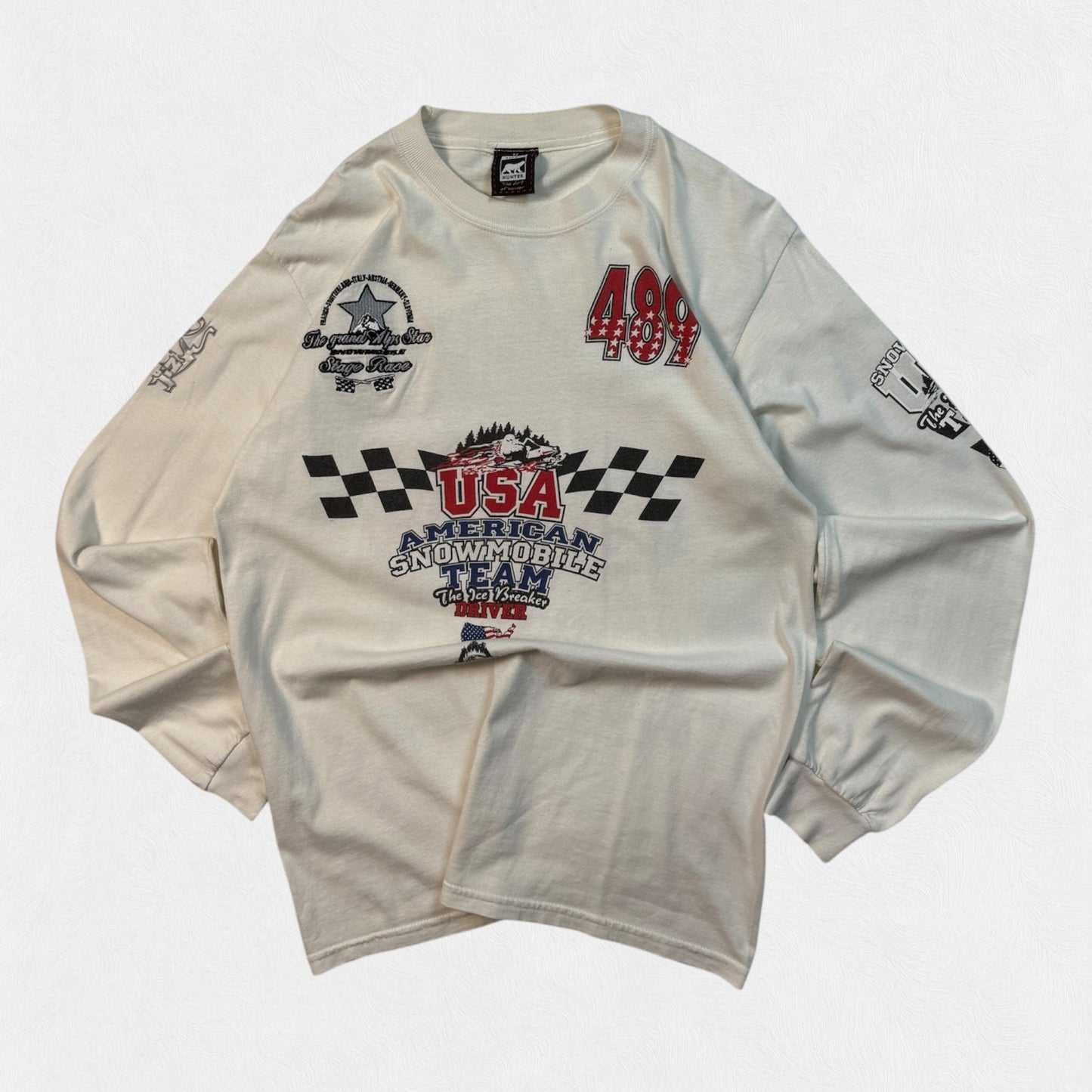 Vintage Racing graphic l/s tee (M)
