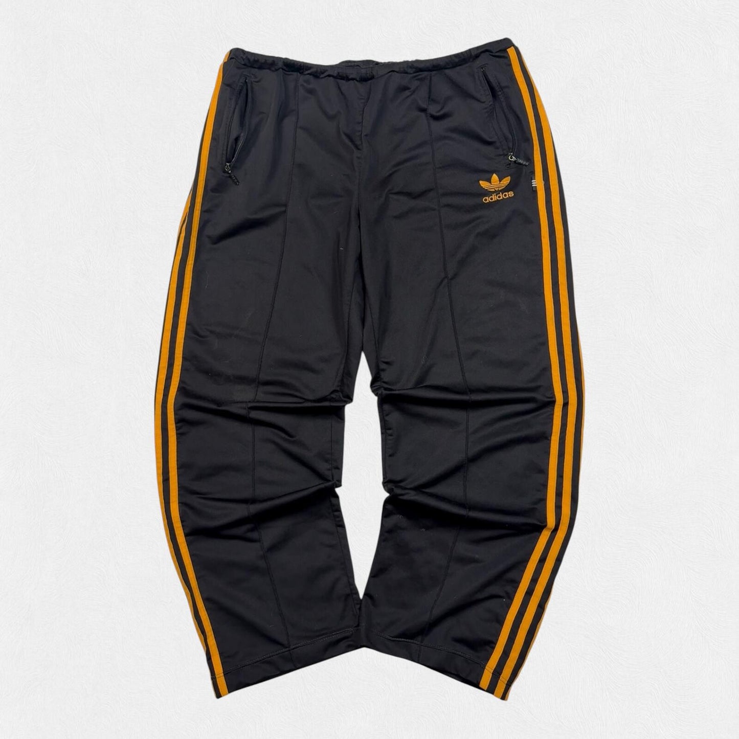 Vintage 90s adidas originals side stripe baggy track pants (L)