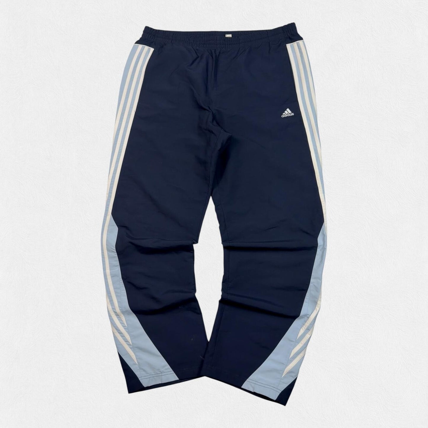 Vintage Y2K adidas side stripe baggy track pants (L)
