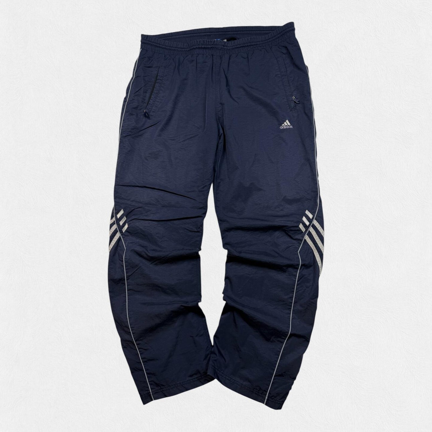Vintage 90s adidas wide leg baggy track pants (M)