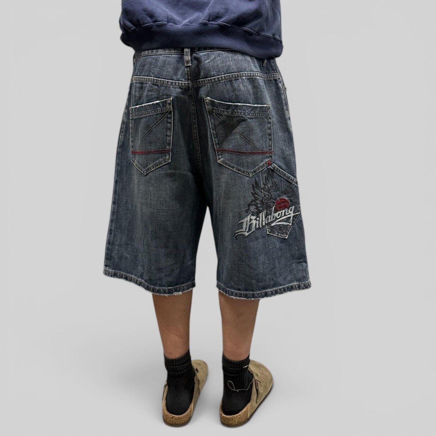 Vintage Billabong surfwear baggy hip hop carpenter jorts (W34)