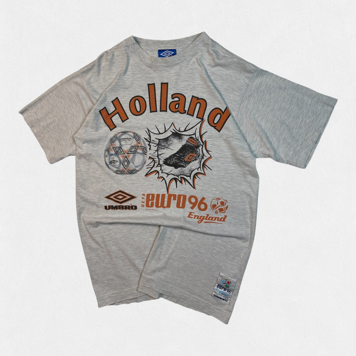 Vintage Holland Euro 1996 Umbro graphic tee (M)