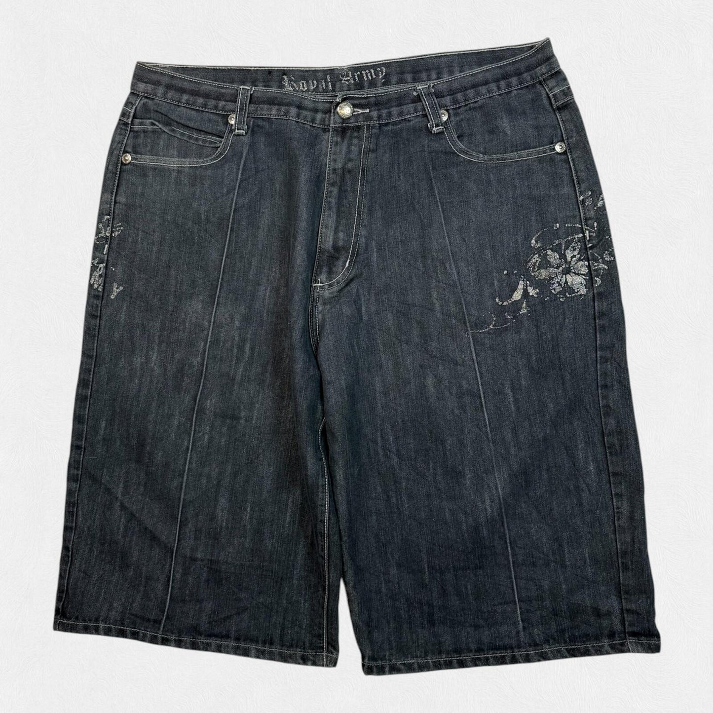 Vintage Y2K baggy hip hop denim jorts (W40)