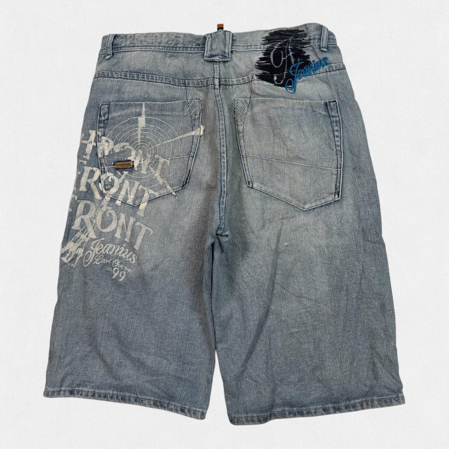 Vintage Y2K Akademiks baggy hip hop jorts (W38)