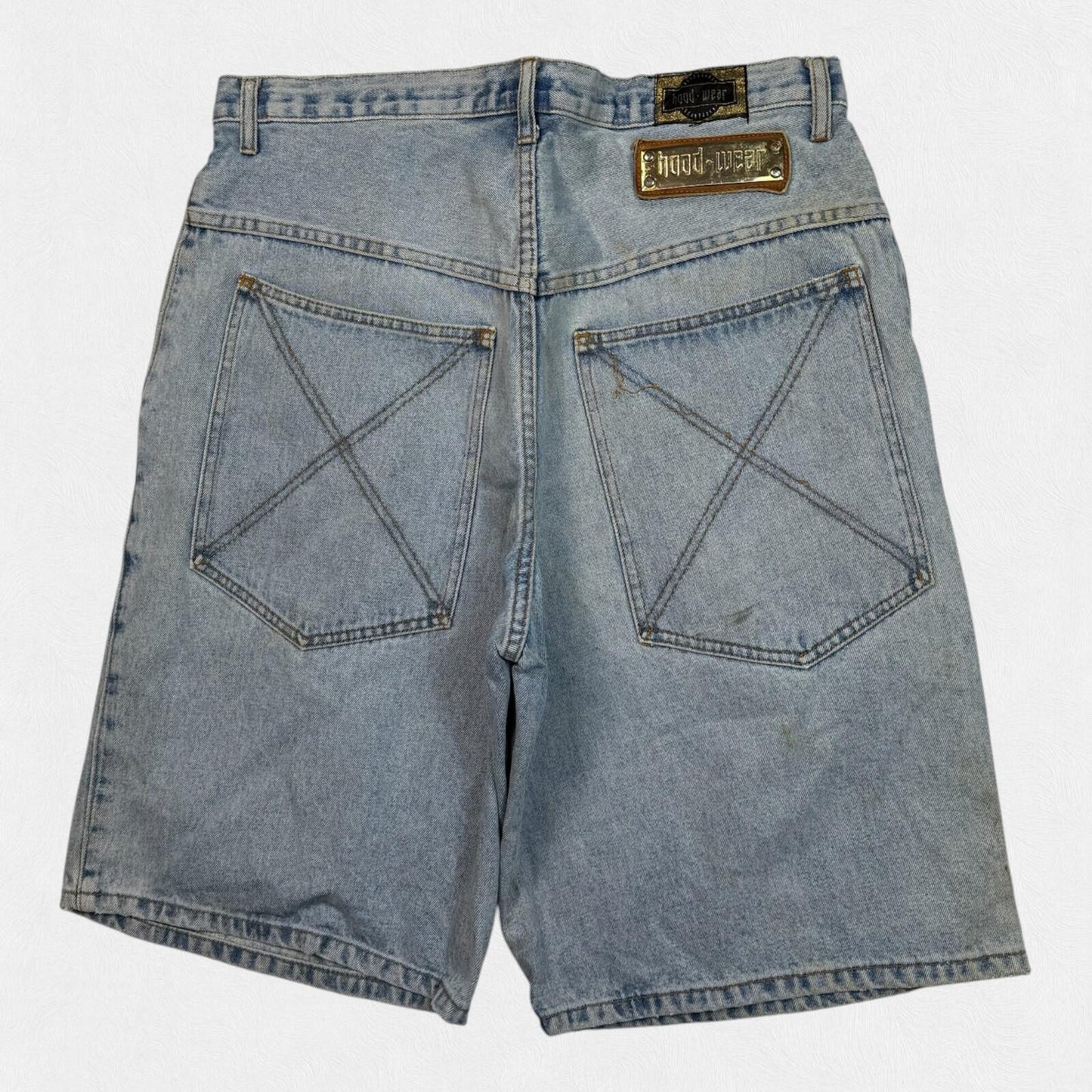 Vintage baggy hip hop denim jorts (W36)