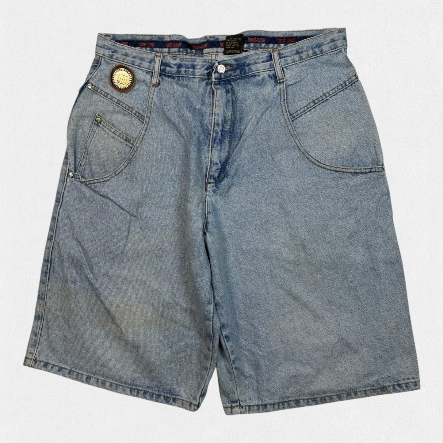 Vintage baggy hip hop denim jorts (W36)