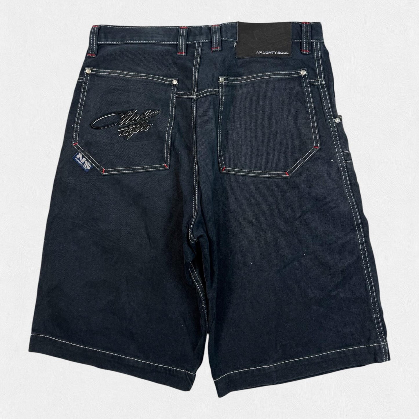 Vintage Y2K baggy hip hop jorts (W36)