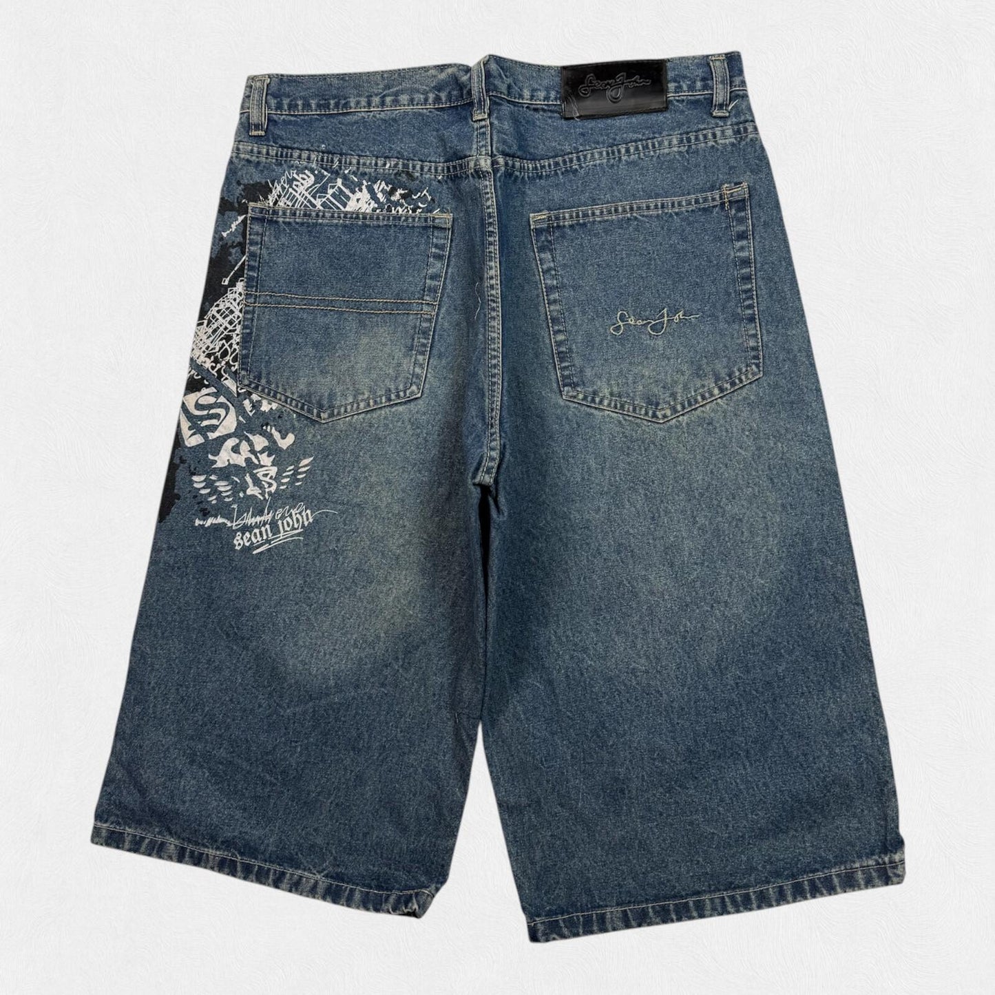 Vintage Sean John baggy hip hop jorts (W36)