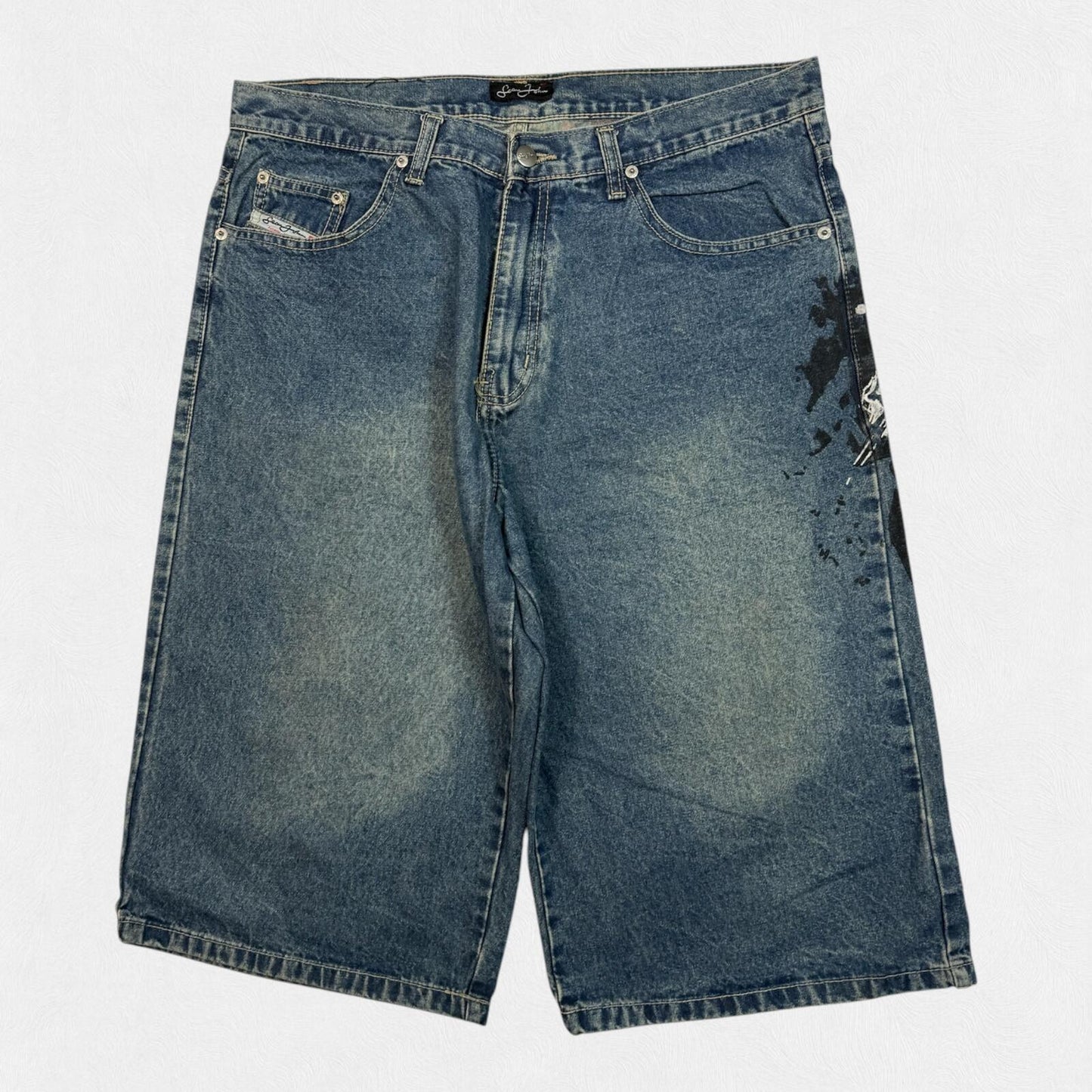 Vintage Sean John baggy hip hop jorts (W36)