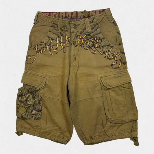 Vintage Y2K Japanese baggy hip hop cargo shorts (W30)