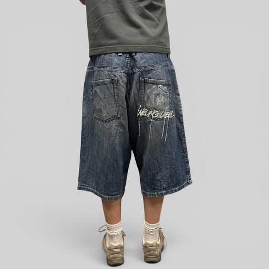 Vintage Y2K Wrung baggy hip hop jorts (W36)