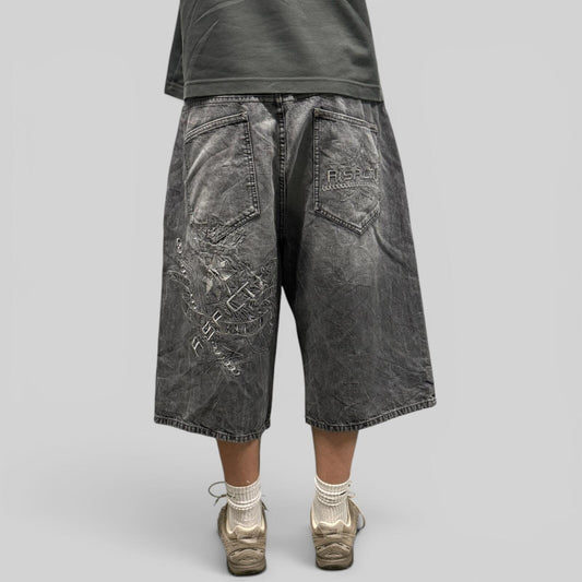 Vintage Y2K baggy hip hop jorts (W38)
