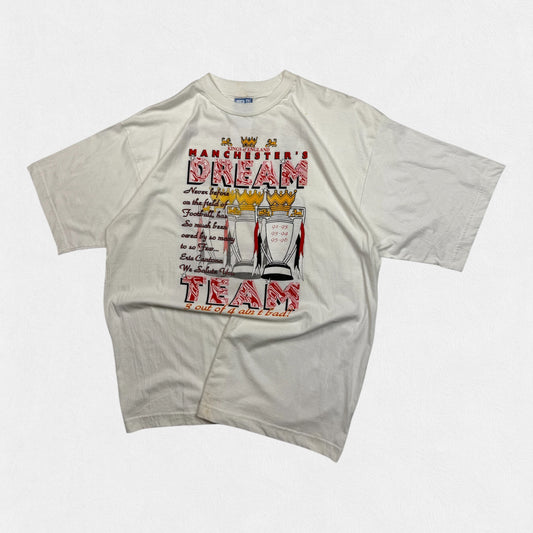 Vintage 90s Manchester United graphic football tee (XL)