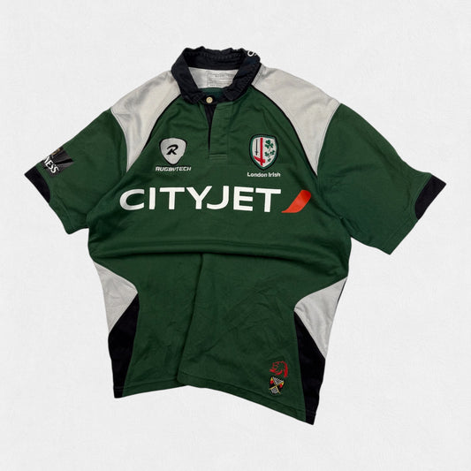 London Irish 2009/10 short sleeve rugby union shirt (XL)