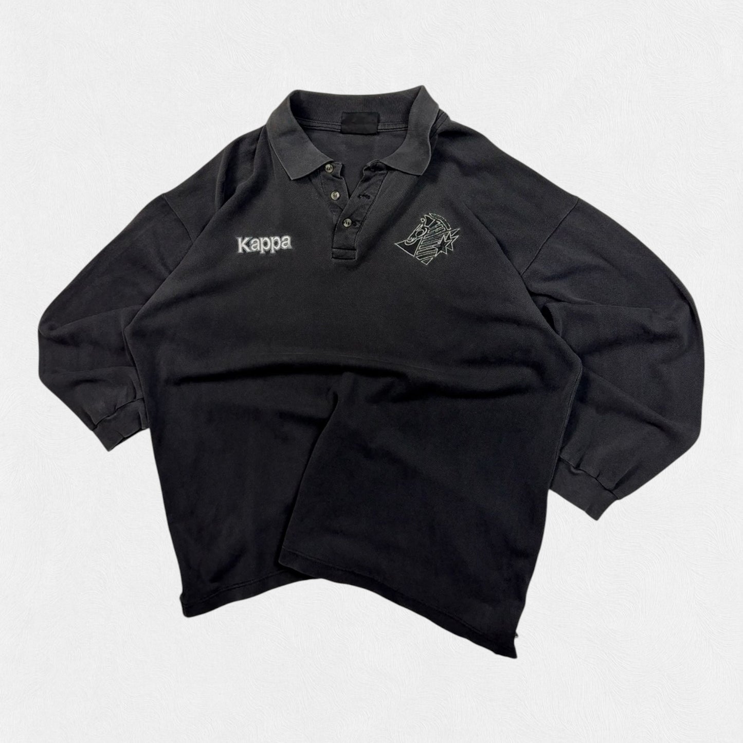 Vintage 90s Juventus Kappa l/s polo shirt (L)