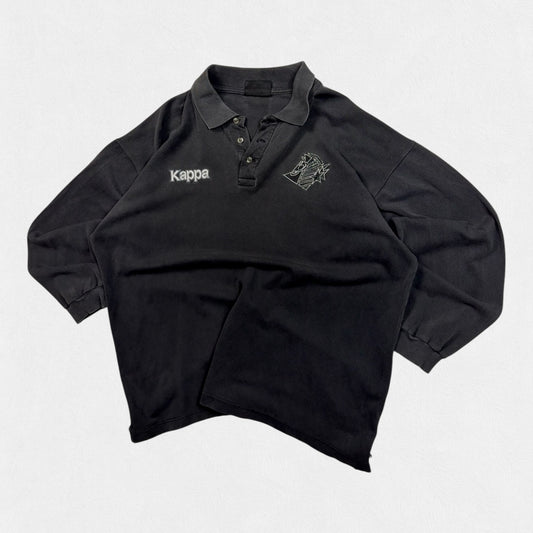 Vintage 90s Juventus Kappa l/s polo shirt (L)