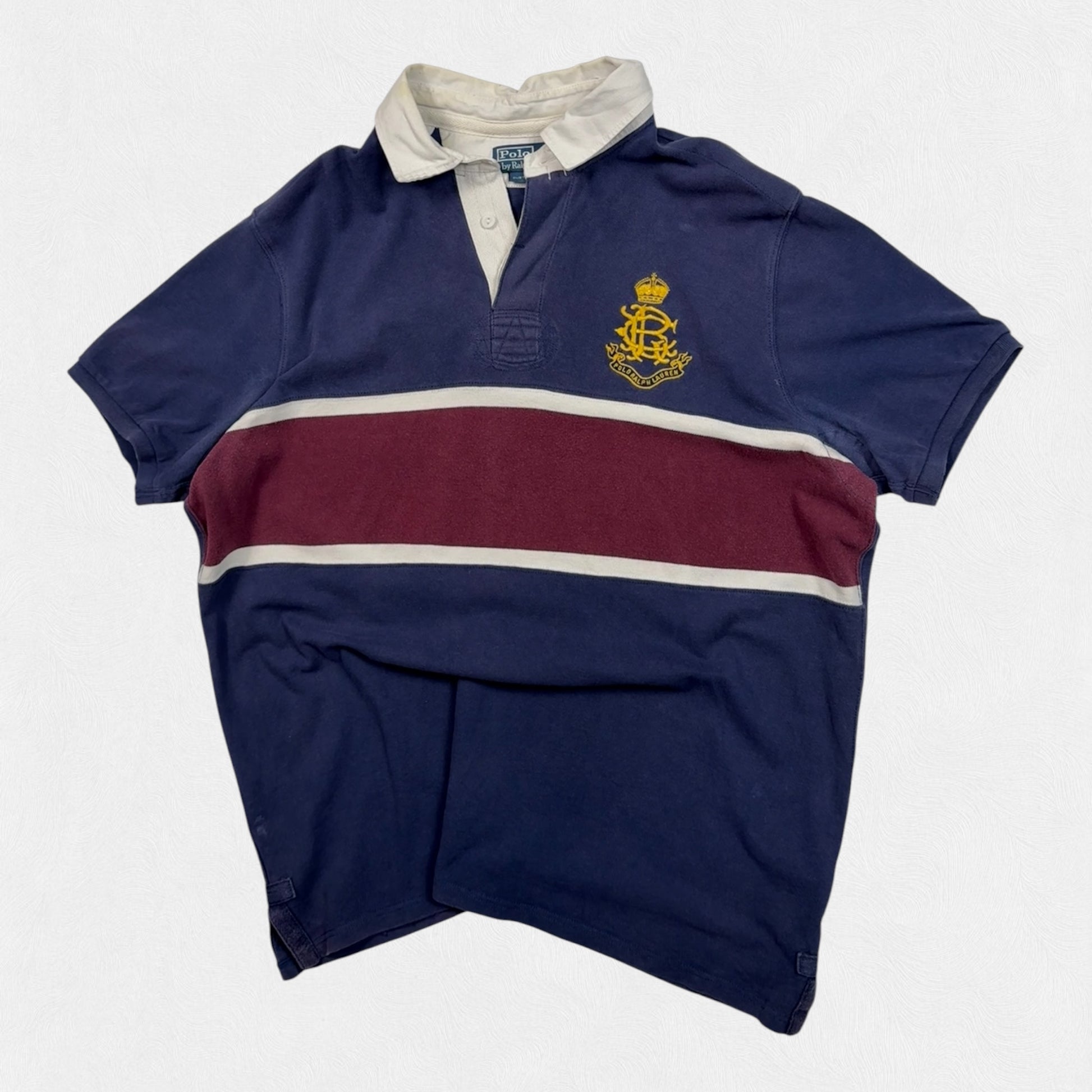 Vintage Polo Ralph Lauren crest rugby polo shirt (XXL)